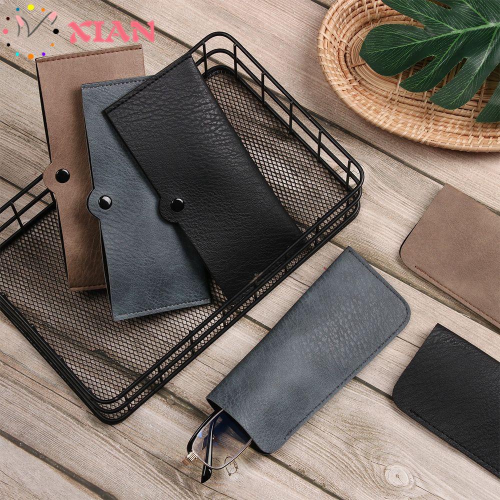 Hộp Đựng Mắt Kính Bằng Da PU Mềm Màu Trơn