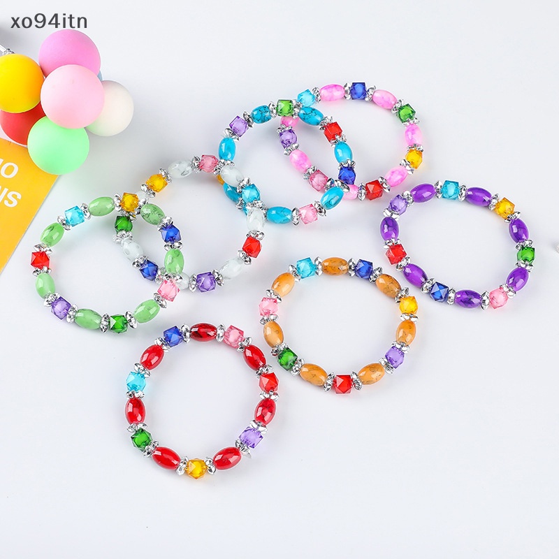 Vòng Đeo Tay Mặt Thủy Tinh Nhiều Màu Thời Trang Cho Nữ