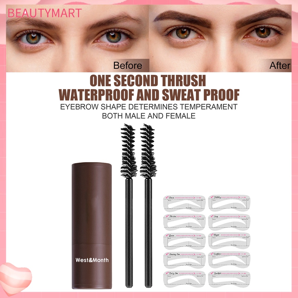 1 Bộ Khuôn In Lông Mày Lâu Trôi Dễ Sử Dụng