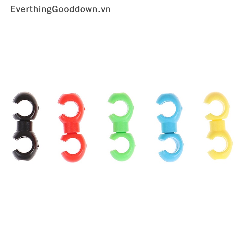 Everthinggooddown ​Set 10 Kẹp Dây Phanh Xe Đạp Hình Chữ S Gọn Gàng Tiện Dụng