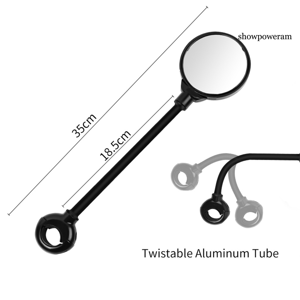 Gương Chiếu Hậu Góc Rộng Màu Đen Có Thể Điều Chỉnh Cho Xe Đạp Leo Núi