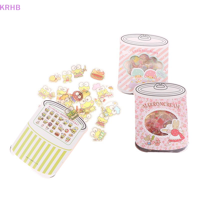 SANRIO Miếng Dán Trang Trí Hình Hello Kitty / Ếch Mắt To Dễ Thương Mới