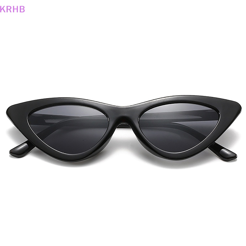 Kính Mát Gọng Mắt Mèo Tròng Tam Giác Chống Tia UV385 Thời Trang Đường Phố Cho Nữ Mới