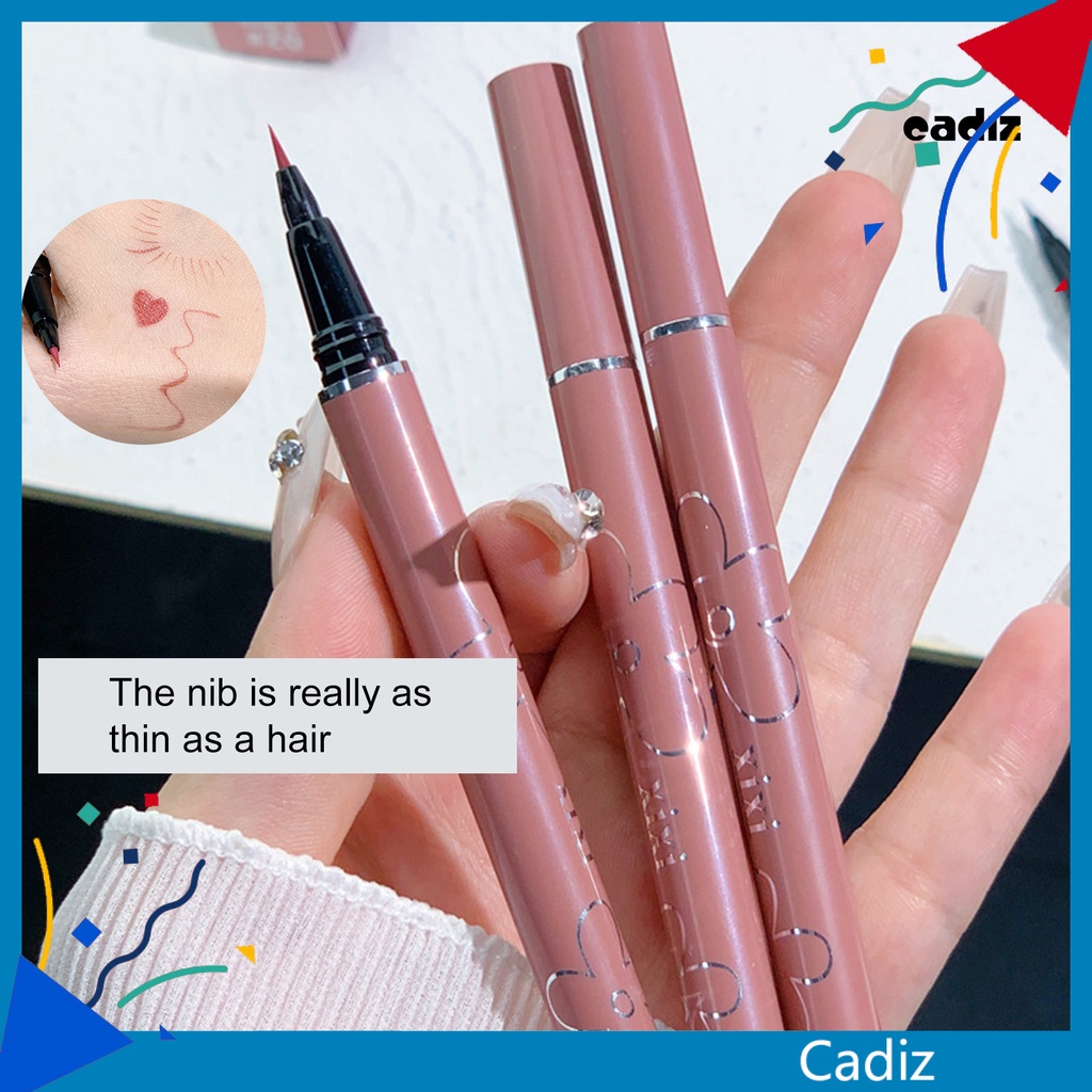 Bút Kẻ Mắt Dạng Lỏng CADI 1.2ml Tự Nhiên Lâu Trôi Chống Thấm Nước Đầu Mềm Đa Chức Năng Không Phai Màu