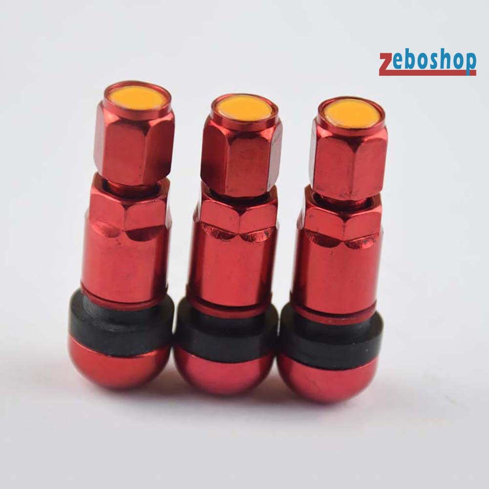 Bộ 4 Van Lốp Xe Hơi / Xe Máy Không Ruột Bằng Nhôm Thông Dụng