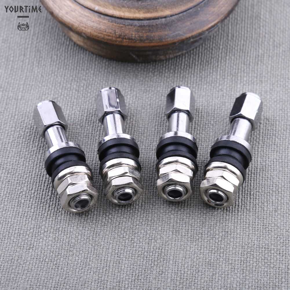 Set 4 Nắp Van Bánh Xe Hơi Bằng Thép Không Gỉ