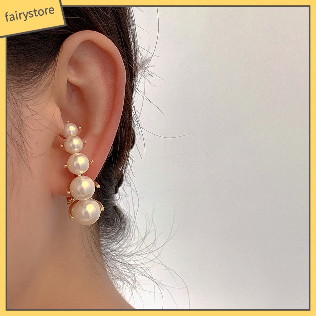 1 Đôi Bông Tai Ngọc Trai Giả Sang Trọng Cho Nữ