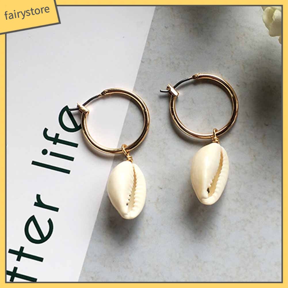 Bông Tai Hình Vỏ Sò Thời Trang Dành Cho Nữ