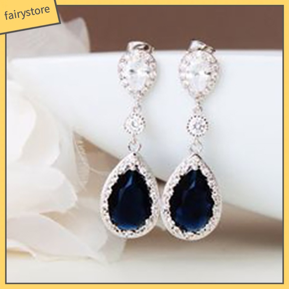 Bông Tai Đính Đá Hình Tròn Thời Trang Dành Cho Nữ