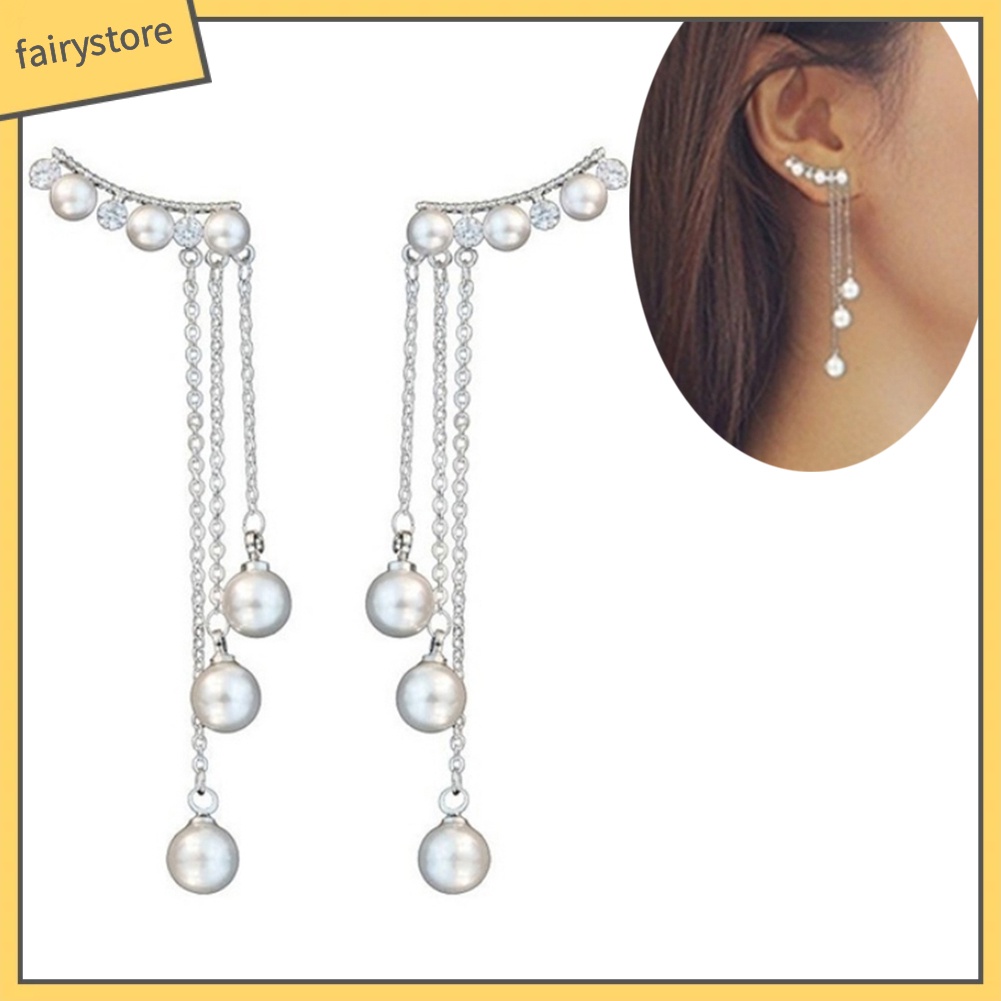 Dây Xích Tua Rua Đính Ngọc Trai Nhân Tạo Trang Trí Đa Ứng Dụng Cho Nữ