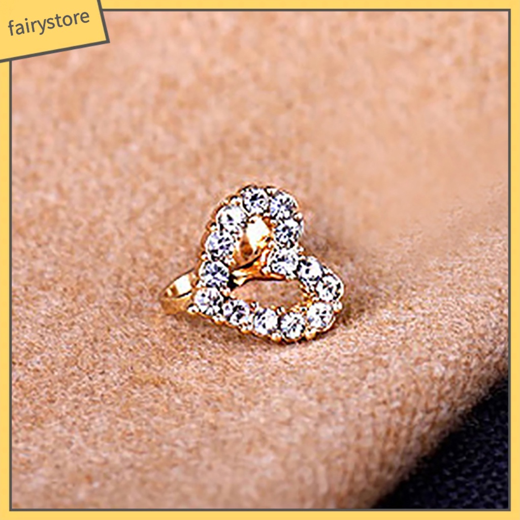 [FRO] 1 Bông Tai Kẹp Đính Kim Cương Giả Hình Sao Biển Tình Yêu Bằng Hợp Kim Quà Tặng Cuộc Sống Hàng Ngày