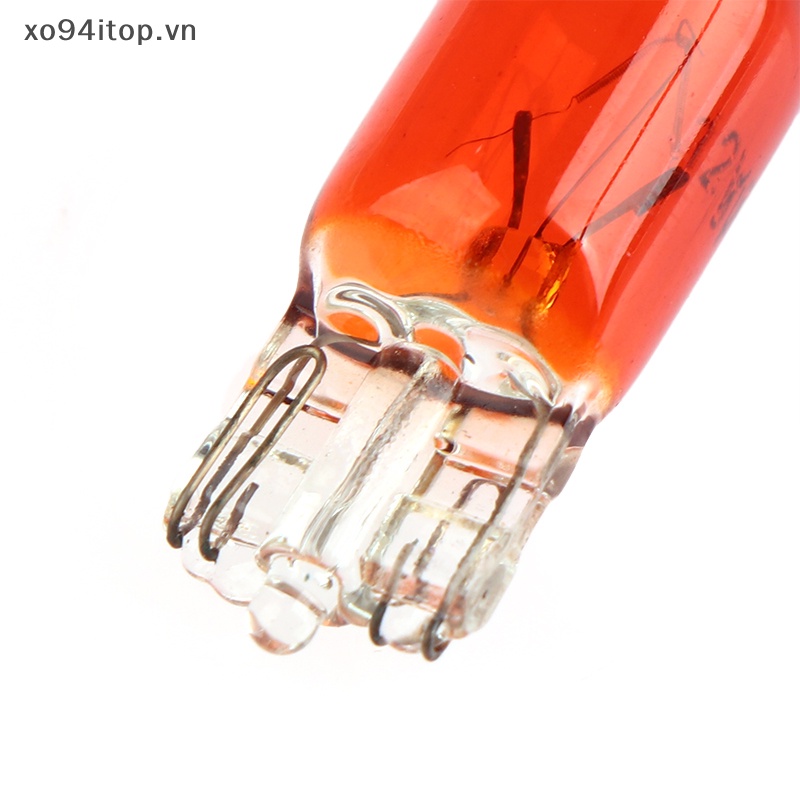 Set 10 Bóng Đèn T10 W5W 12V 5W W2.1x9.5D Ánh Sáng Trắng Dành Cho Ô Tô