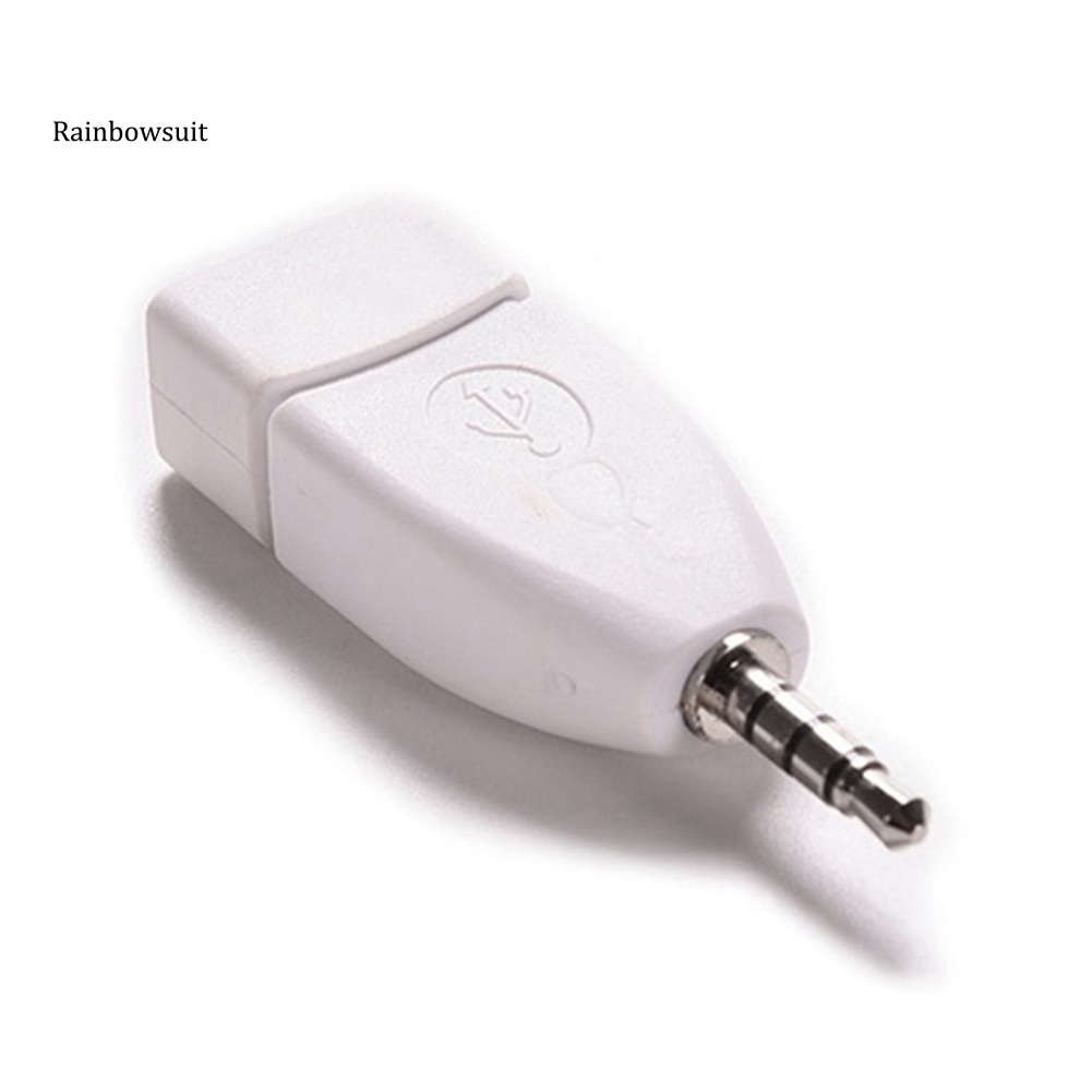 Đầu Chuyển Đổi Giắc Cắm Âm Thanh Aux 3.5mm Sang Cổng USB 2.0 Chuyên Dụng Cho Xe Hơi