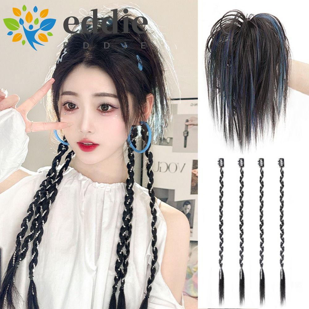 Búi Tóc Giả 26EDIE Y2K Phong Cách Punk Tự Nhiên Cho Nữ