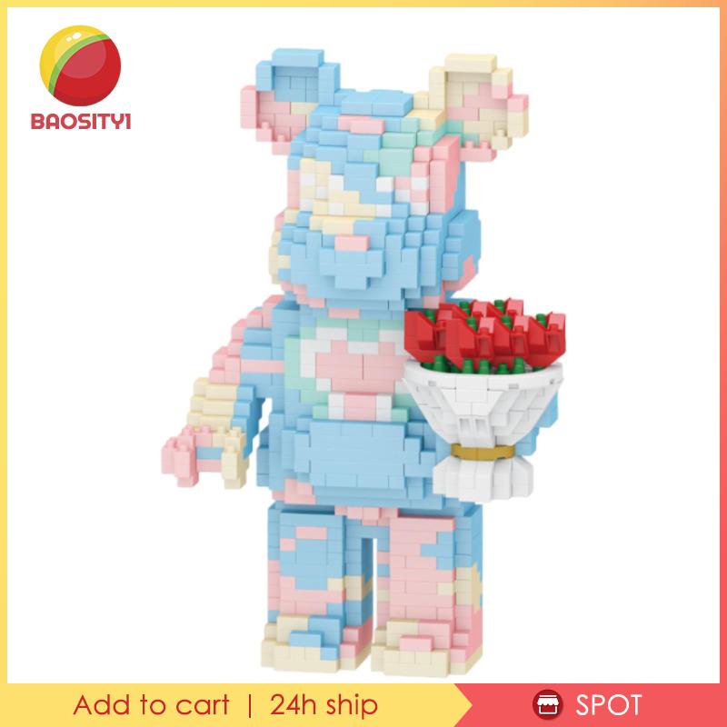 [Baosity 1] Đồ Chơi Lắp Ráp Hình Gấu DIY Thử Thách Trí Não Cho Thanh Thiếu Niên Để Bàn Trang Trí