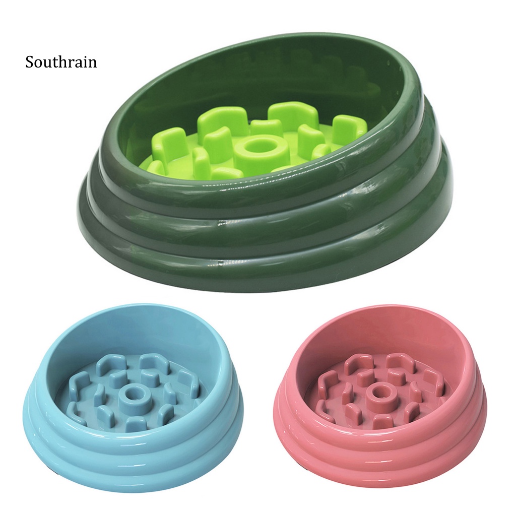 Dụng Cụ Đựng Thức Ăn Chậm Chống Trượt Bảo Vệ Cổ Cho Thú Cưng
