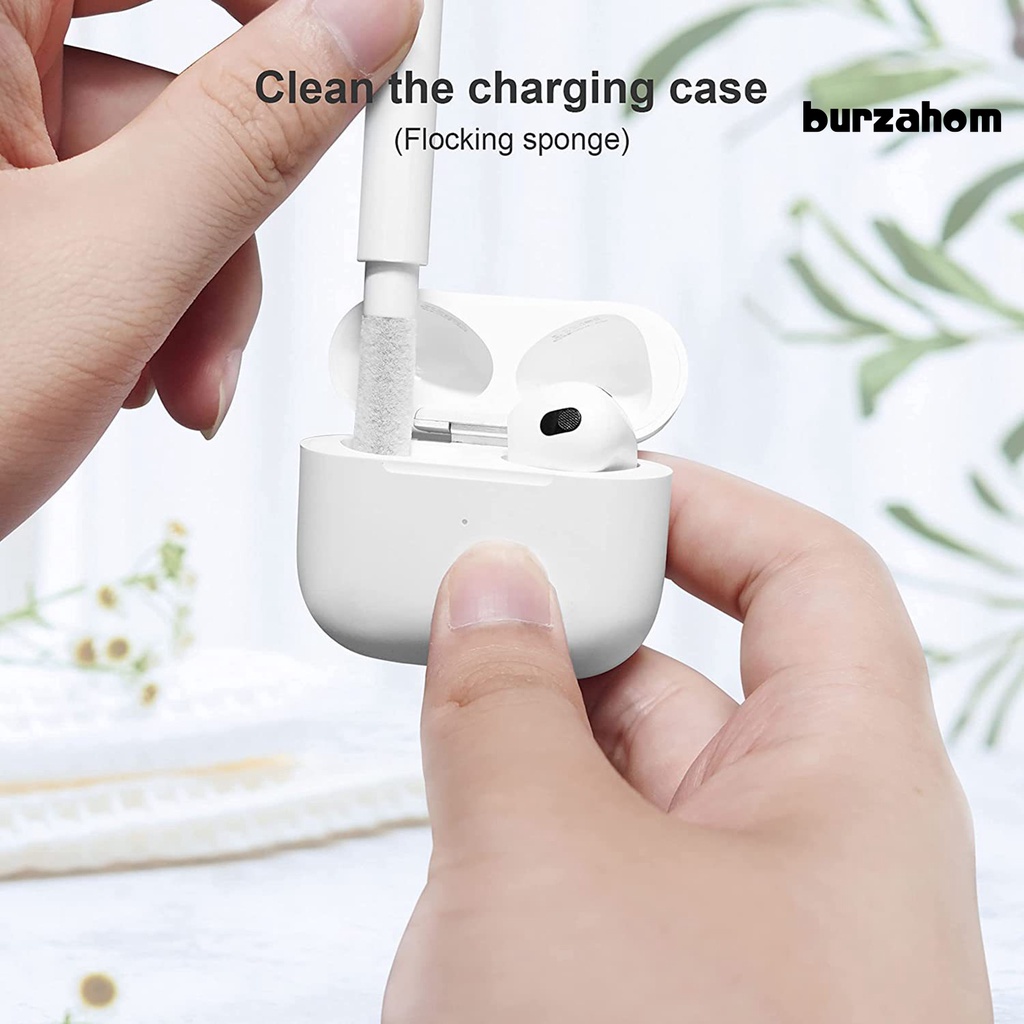 1 Bộ Cọ Vệ Sinh Tai Nghe / Bàn Phím Máy Tính Mềm Mại Tái Sử Dụng Được Làm Sạch Sâu 1 Cái