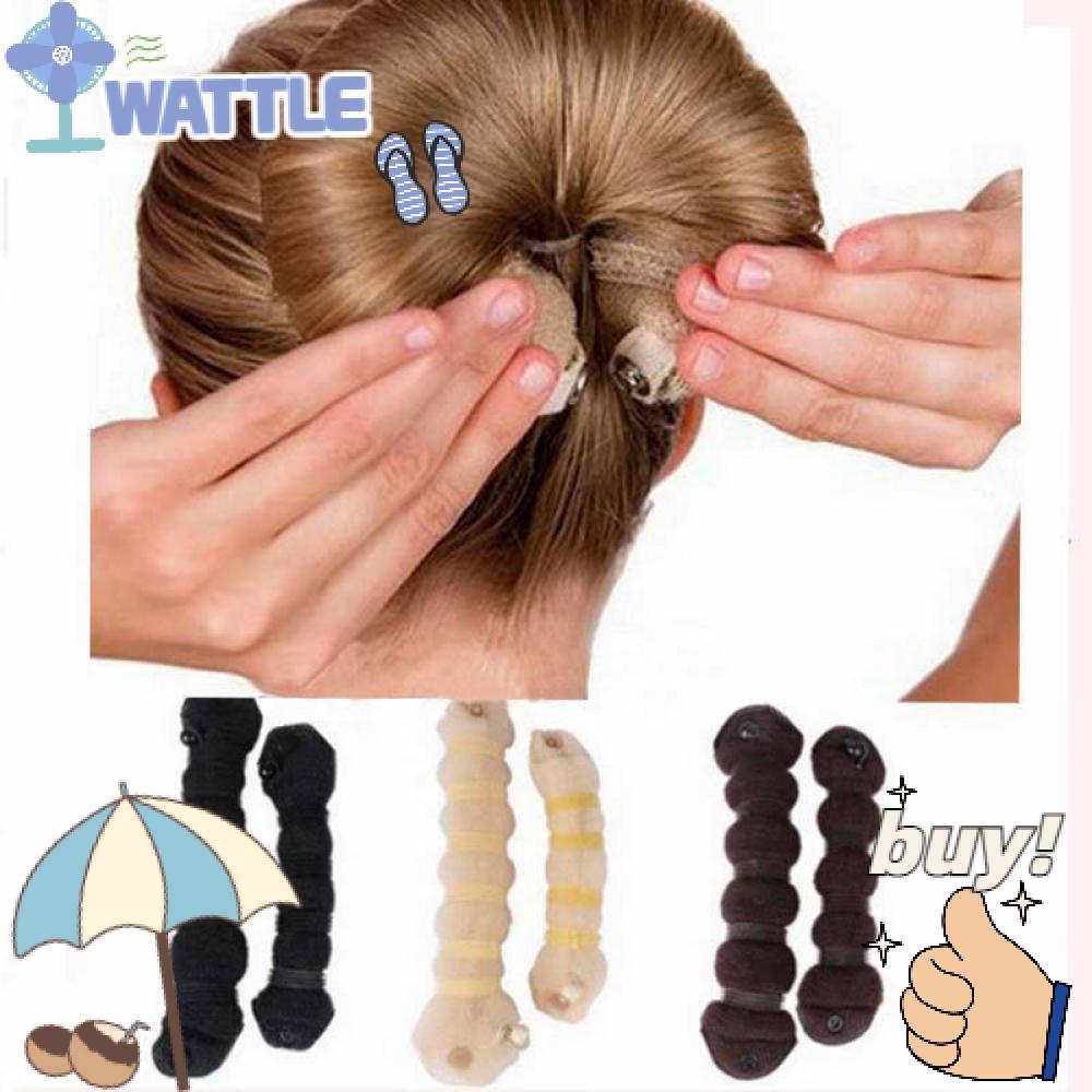Bộ 2 Dụng Cụ Tạo Kiểu Tóc Hình Bánh Donut Thời Trang
