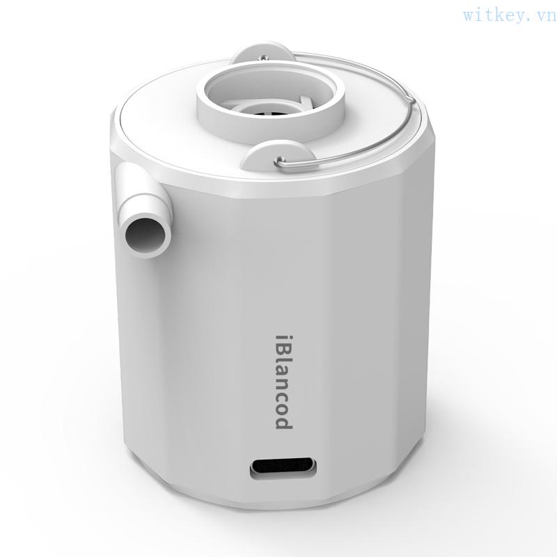 Bơm Hơi Mini 1600mAh Có Thể Sạc Lại Dùng Trong Nhà Tiện Dụng