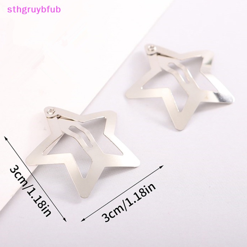 Kẹp Tóc Hình Ngôi Sao Năm Cánh Bằng Kim Loại Cho Nữ