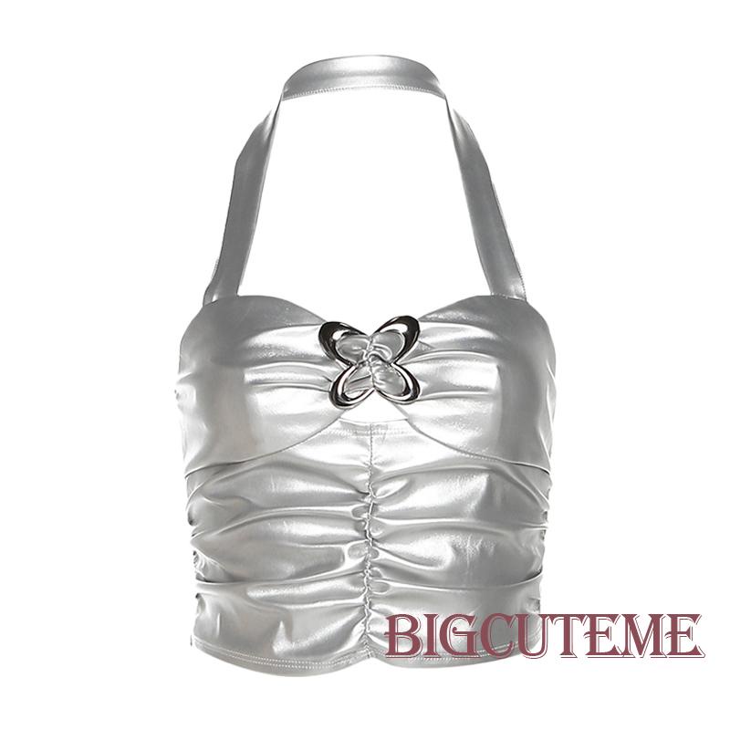 Áo Croptop Sát Nách Màu Sắc Thời Trang Mùa Hè Cho Nữ