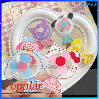 Sanrio Kẹp Tóc Hình Quạt Cinnamoroll Kuromi Melody Hello Kitty