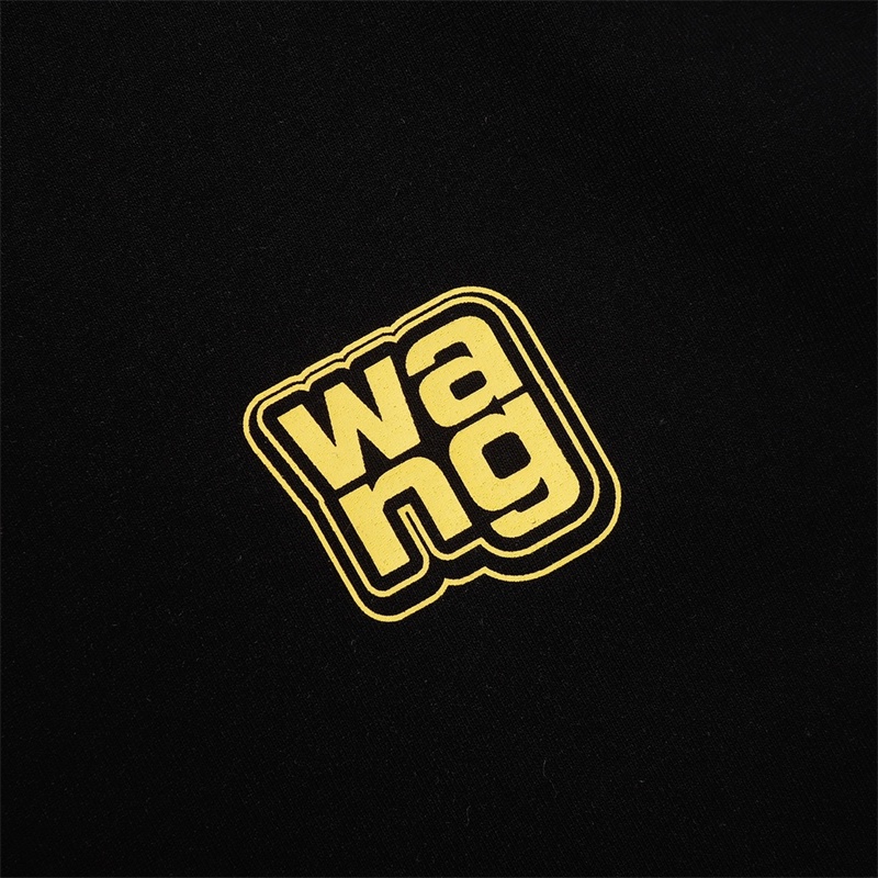 Áo Thun Ngắn Tay Dáng Rộng In Băng Keo Vàng Thời Trang Xu Hướng Alexander