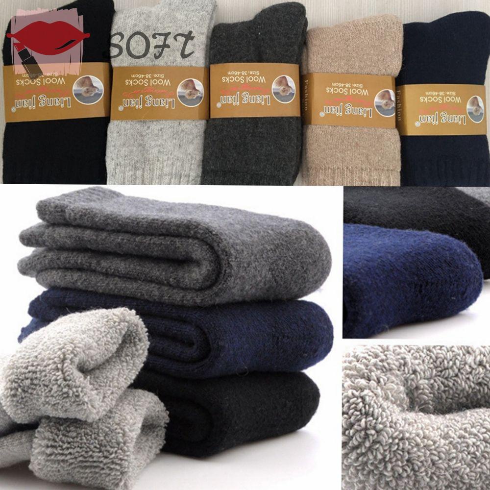 Set 1 / 5 Đôi Tất Len Giữ Ấm Thể Thao Cho Nam