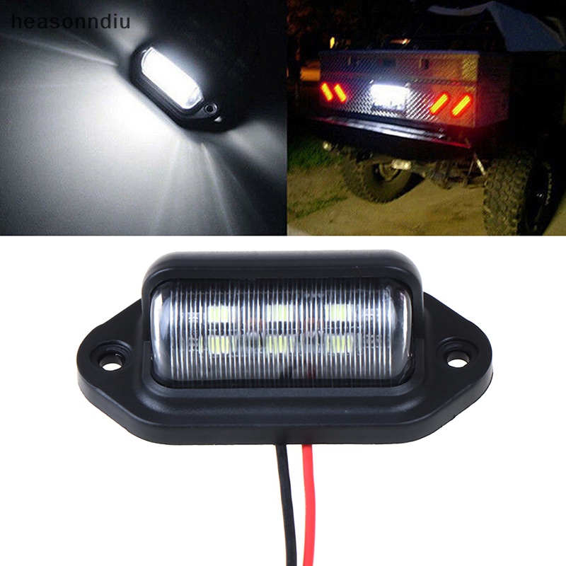 1 Đèn LED 6 Bóng 12V Chống Nước Gắn Biển Số Xe Hơi Xe Tải Thuyền