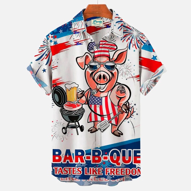 Áo Sơ Mi Ngắn Tay Họa Tiết 3d Thời Trang Mùa Hè Dành Cho Nam Và Nữ