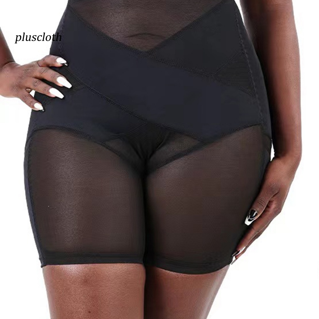 < Plusclothing > Quần Lót Spandex Lưng Cao Định Hình Eo Thon Gọn Gợi Cảm Thoải Mái Thoáng Khí Cho Nữ