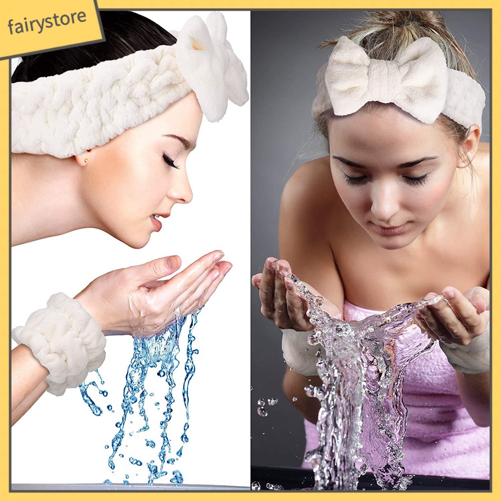 Băng Đô Cài Tóc Co Giãn Màu Trơn Thắt Nơ Lớn Cho Nữ