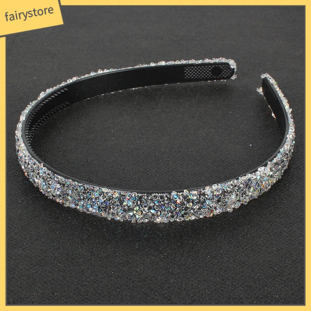 Băng Đô Cài Tóc Đính Đá Lấp Lánh Phong Cách Vintage