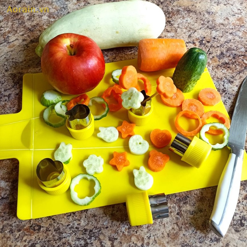 Bộ 5 Khuôn Cắt Bánh Quy Hình Bông Hoa Dành Cho Trẻ Em