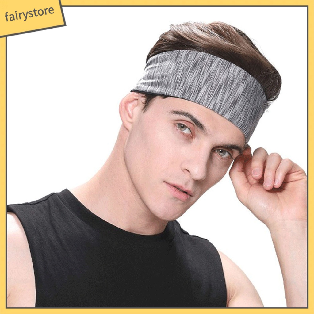 [FRO] Băng Đô Thể Thao Kẻ Sọc Màu Trơn Nhẹ Thấm Hút Nhanh Đa Năng