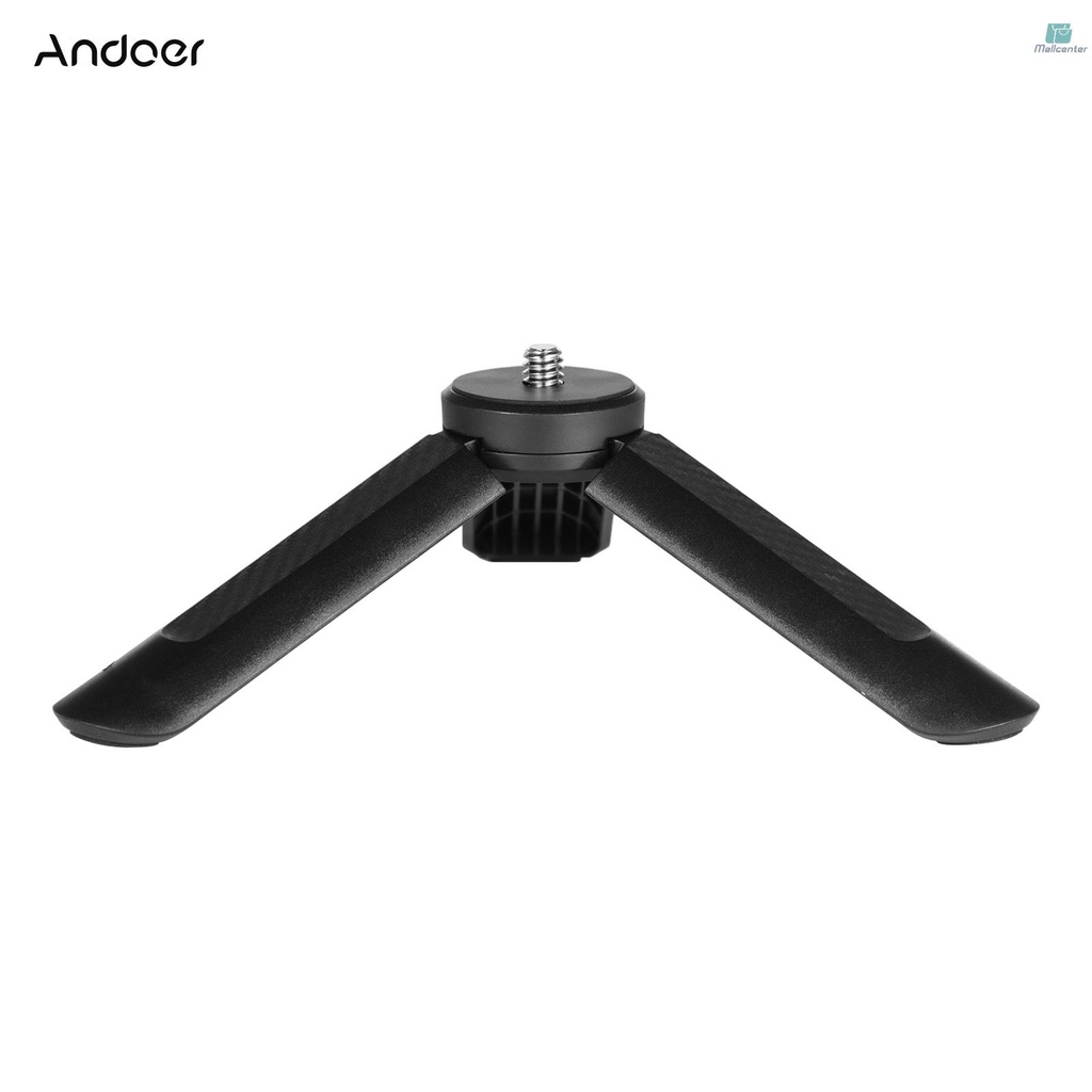 MT-05 Mini Desk Tripod Stand with 1/4 Inch Screw for Camera Smartphone Action Camera Stabilizer Selfie Video Recording Live Stream