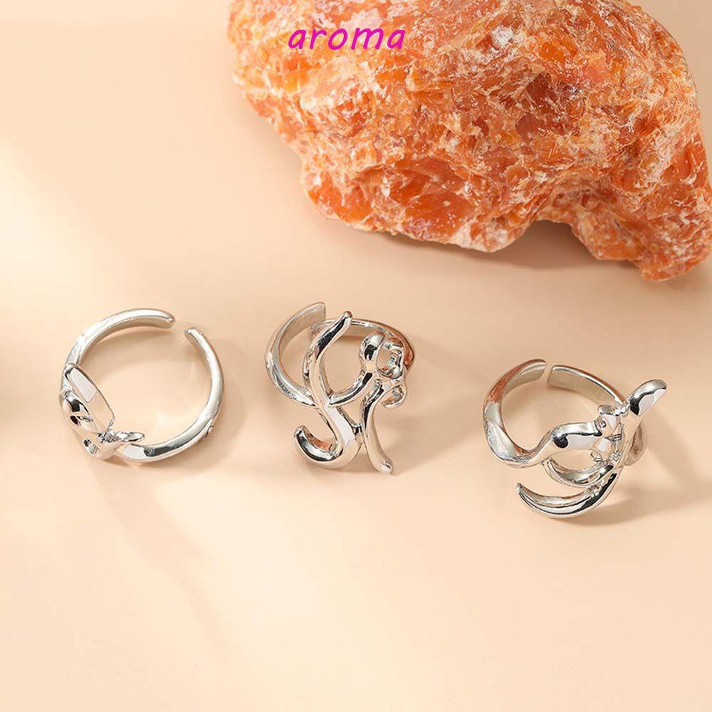 Nhẫn Dạng Mở Có Thể Điều Chỉnh Phong Cách Punk Dành Cho Nữ|Bộ Nhẫn Đeo Đuôi Ngựa Phong Cách Hàn Quốc Cho Nam Và Nữ