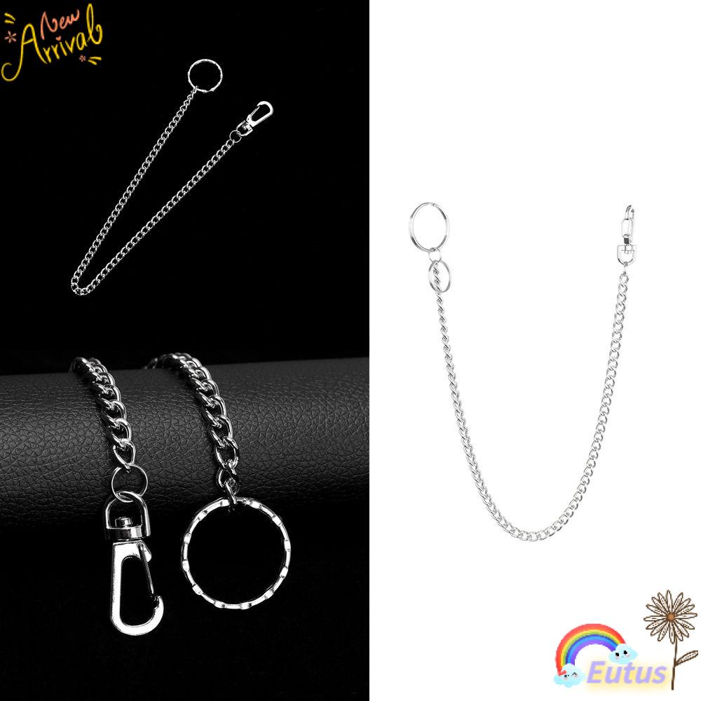 Móc Khóa Kẹp Quần Bằng Kim Loại Phong Cách Punk Hip Hop