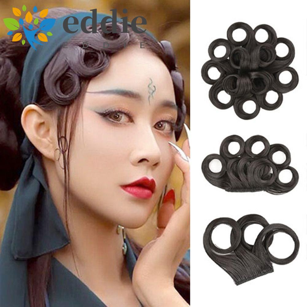 Tóc Mái Giả 26 Kiểu Xoăn Tự Nhiên Bằng Sợi Tổng Hợp Màu Nâu / Đen Dành Cho Nữ