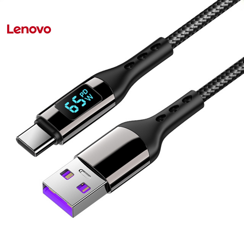 Dây Cáp Sạc Nhanh 65W 5A Cổng Type-C Màn Hình Kỹ Thuật Số Dành Cho Điện Thoại