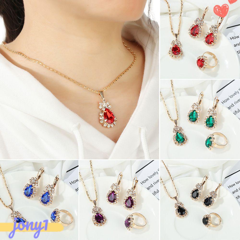 Bộ Trang Sức Nhiều Màu Sắc Thời Trang Dành Cho Cô Dâu