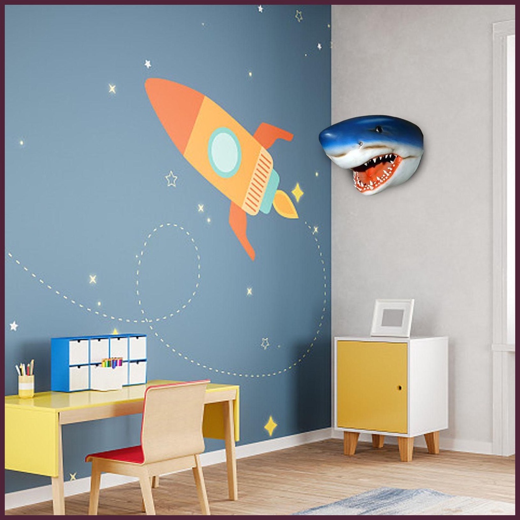 Mô Hình Cá Mập 3D Bằng Silicone Độc Đáo Trang Trí Sân Vườn