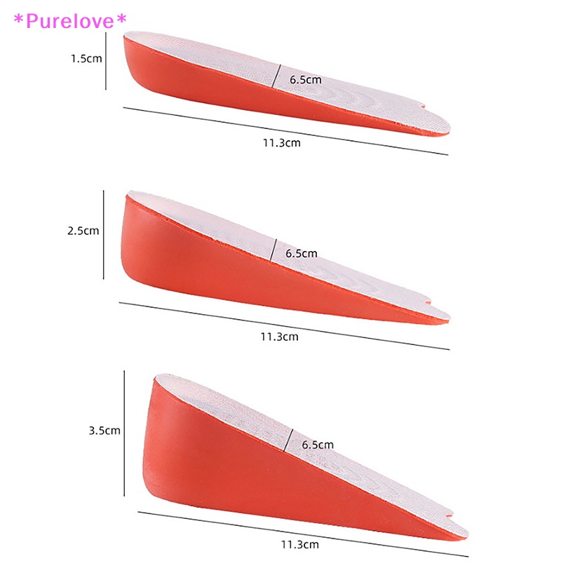 Cặp Đệm Xốp Mềm Lót Giày Hỗ Trợ Nâng Chiều Cao Cho Nam Nữ Mới