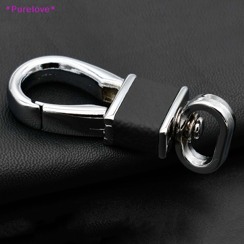 Móc Chìa Khóa Bằng Da Và Kim Loại Thời Trang Mới