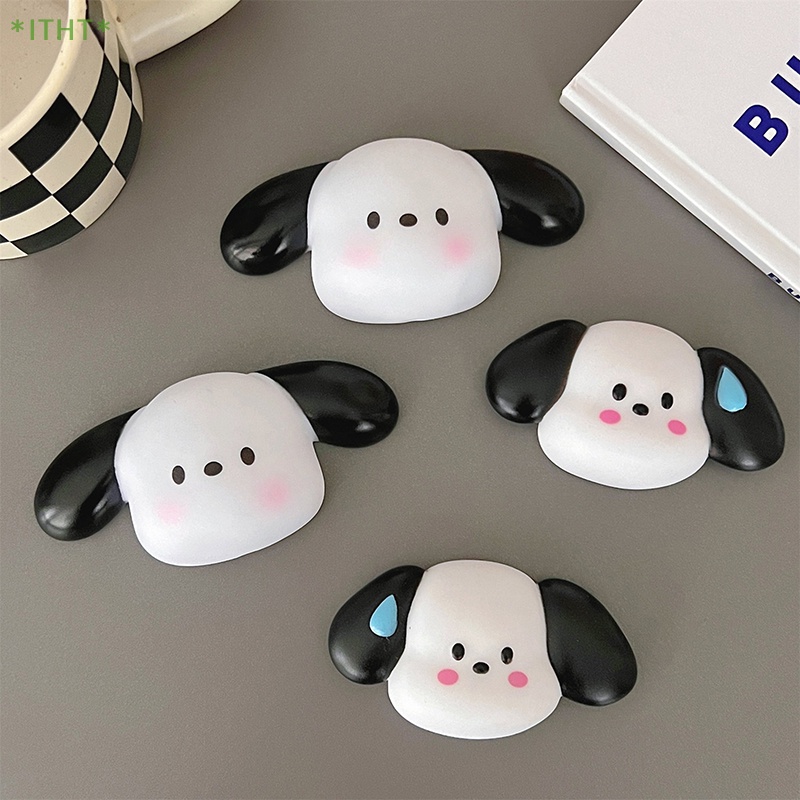 Miếng Dán Silicon Hình Chú Chó Hoạt Họa 3D Dễ Thương Trang Trí Điện Thoại / Máy Tính / Cốc Nước / Dép / Đồ Chơi Trẻ Em Mới