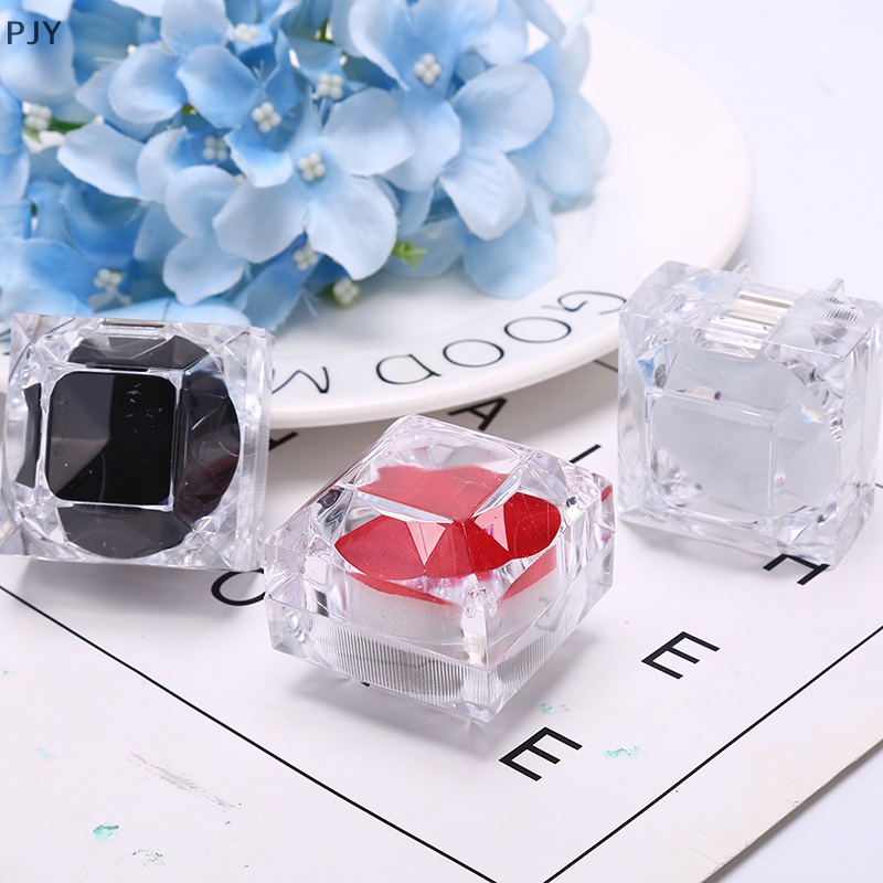 Hộp Đựng Nhẫn Cưới / Đính Hôn Bằng Acrylic Trong Suốt