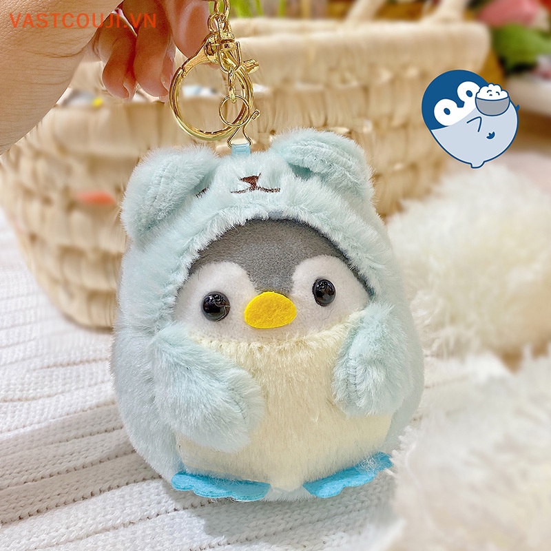Móc Khóa Hình Chim Cánh Cụt Nhồi Bông Đáng Yêu