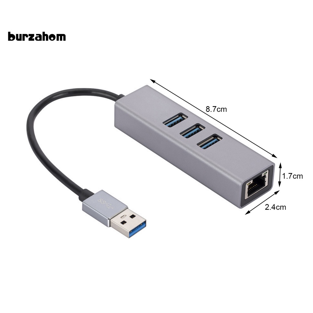 Cáp Chia Cổng Usb 3.0 Type-C Sang Rj45 Đa Năng Cho Máy Tính