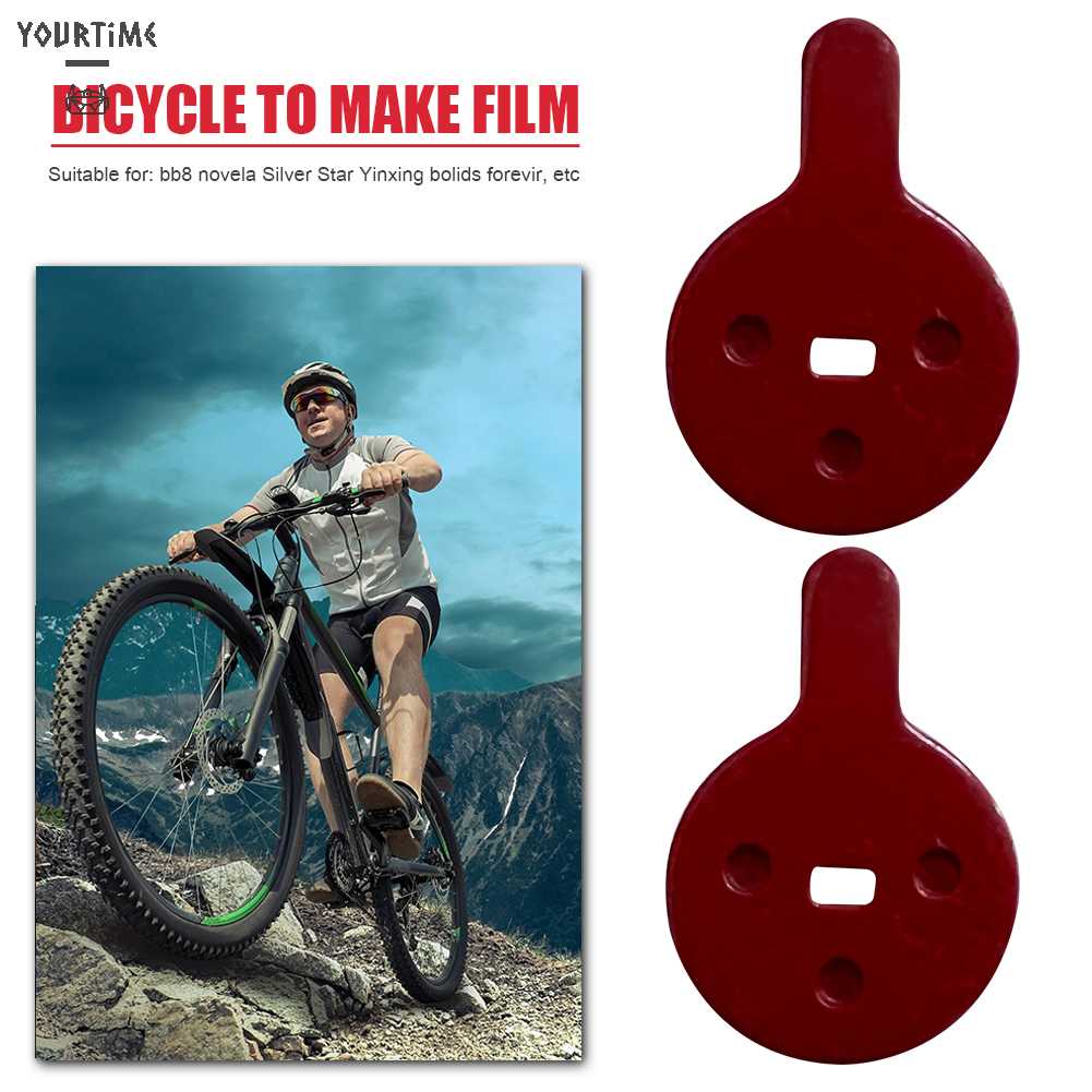 Set 2 Cặp Má Phanh Xe Đạp Leo Núi Bán Kim Loại