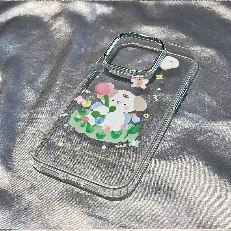 ✅Ốp Điện Thoại Mềm Chống Sốc Họa Tiết Chú Cún Đáng Yêu Cho Iphone 127 814 Pro 1311 plus